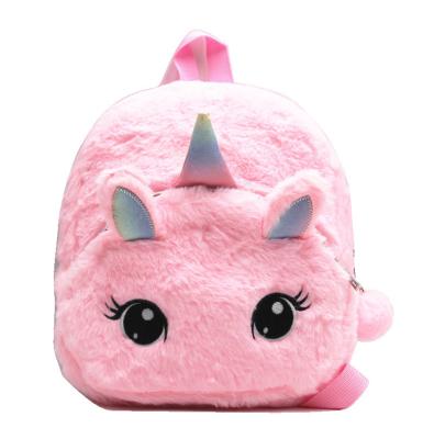 China Promotional Good Quality Daily Use Cute Mini Unicorn School Backpack Plush Toy for Girls Nursery for sale