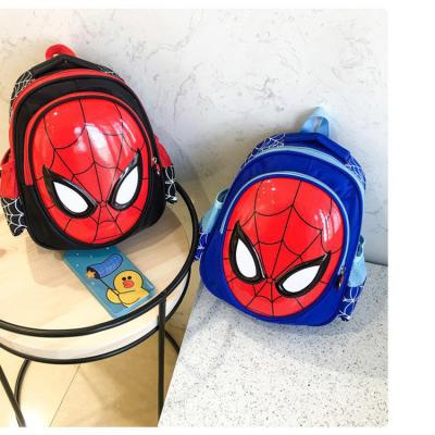 China New product fashion nylon cross-fit kindergarten spiderman outdoor waterproof backpack for sale