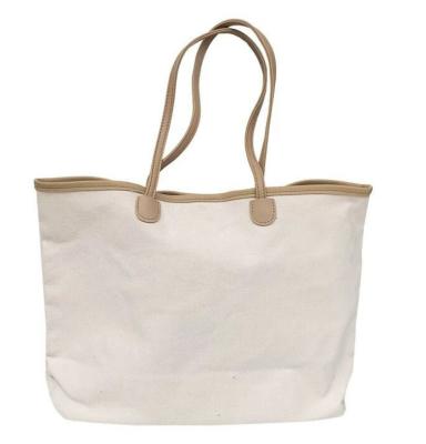 China Wholesale Large Capacity Women Canvas Tote Bag Large Capacity Shopping Bag for sale