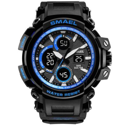 China SMAEL Waterproof Frontier Men's Big Dial Luminous Sports Personalized Electronic Watch for sale