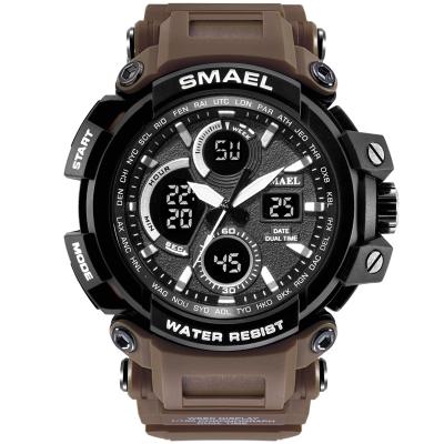 China SMAEL Waterproof Frontier Men's Big Dial Luminous Sports Personalized Electronic Watch for sale