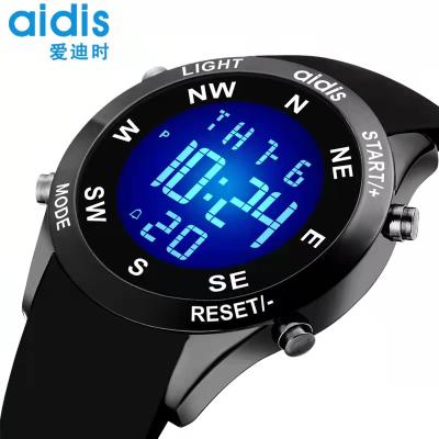 China Addiees-MY1466 Luminous Alarm Multi-FunctionWatch Outdoor Mountaineering WhistleFlint Digital Waterproof Sports Watch For Men for sale