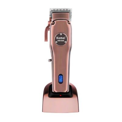 China Kemei 9350 Electric Hair Trimmer Car Barber Trimmer Carbon Steel Cutter Metal Head Body Rechargeable Adjustable Hair Shaver for sale