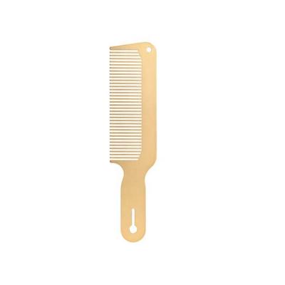 China The new comfortable gold salon comb the new hairdressing tail comb stainless steel comb static haircut anti pro for sale