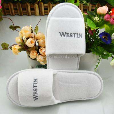 China NEW Disposable Soft White Spa Shoes Washable Travel Luxury Hotel Guest Slippers For Hotel Amenities Supplies for sale