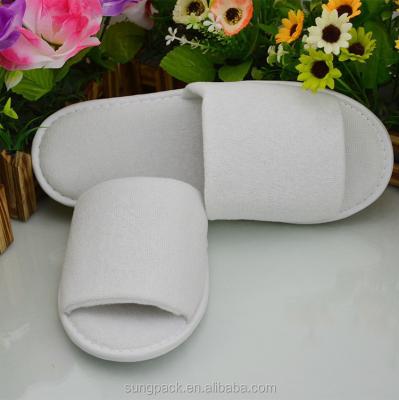 China Wholesale Cheap Open Toed Eco-friendly Terry Slippers SPA Guest Slippers For Hotel Disposable for sale