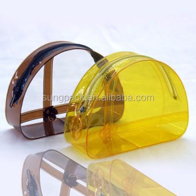 China Clear Recyclable PVC See Through Bags For Travel Cosmetic Pouch Makeup Bag Toiletry Bag Ziplock Bag for sale