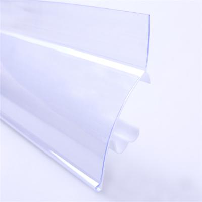 China The price is reasonable variety is not easy to broken durable supermarket plastic PVC label display strip for sale