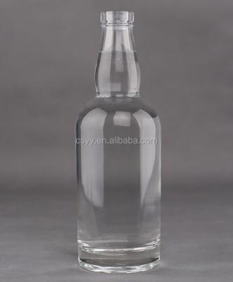 China Alcohol 125ml/375ml/500ml/700ml engraved vodka bottle_whiskey bottles_rum glass bottle with cap for sale