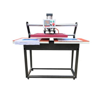 China Garment Shops Automatic Pneumatic Dual Station Heat Press Machine Large Format T-shirt Heat Transfer Sublimation Machine for sale