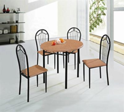 China Widely Used Hot Selling Concise Style Real Quality Wooden Dining Table Top Set for sale