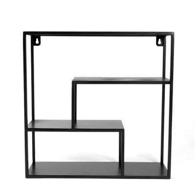 China Minimalist simple design metal wall shelf for living room for sale