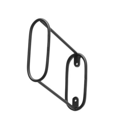 China Competitive Price Contemporary Solid Black Metal Coat Hanger With Pragmatism Style for sale