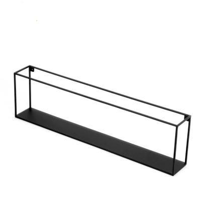 China Sustainable Modern Metal Floating Shelves Decoration Wire Wall Mounted Cube for sale