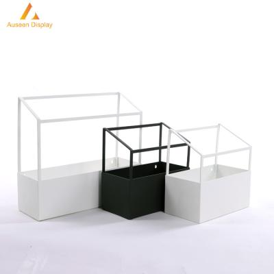 China High Quality Europe Metal Square Flowerpot Iron Flower Pot Stand for sale