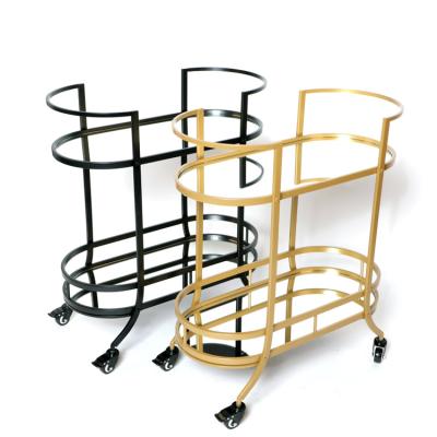 China Contemporary multifunctional color metal optional cart with aesthetic feeling for sale