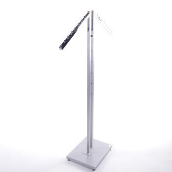 China Adjust Height New Design Adjustable 2 Arm Metal Stand To Stores for sale