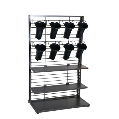 China General purpose general use excellent quality standing type black metal garden shelf for sale