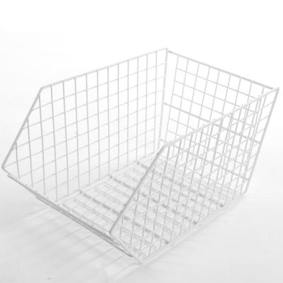 China New Design Plain Weave Grocery Storage Wire Mesh Basket For Home Use for sale