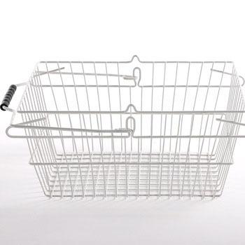 China Stocked Metal Wire Storage Basket With Handle For Home Storage / Shopping Basket for sale