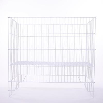 China Large Capacity Steel Wire Mesh Collapsible Laundry Basket for sale