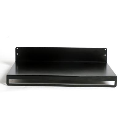 China Durable Modern Simple Style Metal Storage Functional Black Shelf for sale