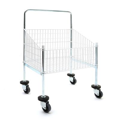 China Modern Design Popular Supermarket Shopping Trolley With 4 PU Cover Wheels for sale