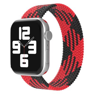 China Hot Selling Fabric Elastic Nylon Strap Series 6 5 4 For Iphone Iwatch Correa Smart Watch Adjustable Band Strap Suitable For Apple Watch for sale