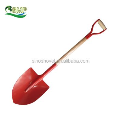 China Heavy Duty Truper Type Shovel Shovel With Wooden Handle Pala for sale