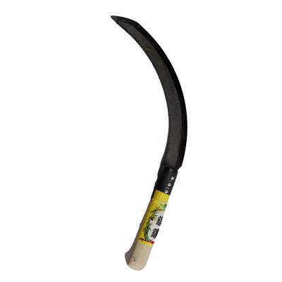 China Farm sickle cultivating sickles folding weed tools si202 agricultural sickle with wooden handle for sale