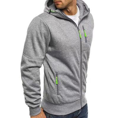 China Wear Front Long Sleeves Heavy Anti-wrinkle Pullover Sweatshirt Men's Zipper Gym Fitness Hoodies for sale