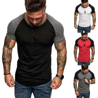 China Wholesale Anti-wrinkle Man Clothes Cotton Loose Splice Thin Fit Men's Casual T-shirt Character T-Shirts for sale