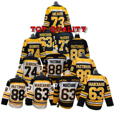 China Shirts & Tops Men's Boston 37 Patrice Bergeron 40 Tuukka Rask Ice Hockey Singlet Stitched S-3XL for sale