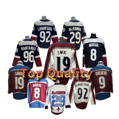 China Shirts & Complete Colorado 8 Cale Makar 9 Matt Duchene 29 Nathan Mackinnon 96 Mikko Rantanen 92 Gabriel Lan Ice Hockey Jersey Men's Stitched S-3XL for sale