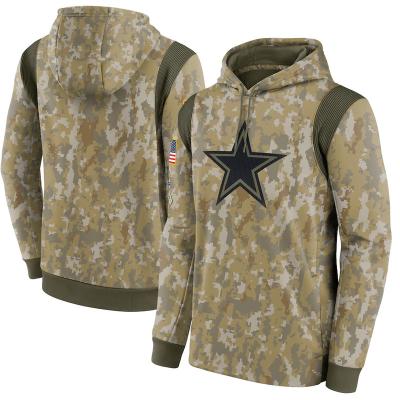 China Dallas Kansas City Los Angeles Viable Mens Camouflage Cowboy Chief Charger 2021 Salute To Service Therma Performance Pullover Hoodie for sale