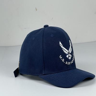 China Men's United States Air Force Wing Embroidered Baseball Cap Adjustable Outdoor Snapback Dad Hat for sale