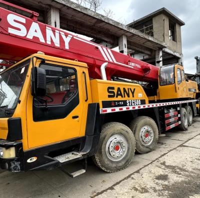 Cina 50 tonnellate di gru per camion usate Sany STC500 gru mobili di seconda mano in vendita