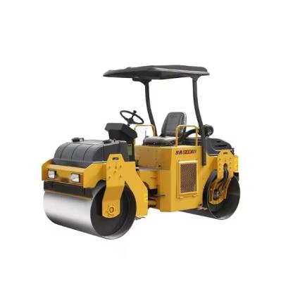 China Small Roller Double Drum Road Roller SRD03 Model, Yellow Roller Used On Construction Sites, Pure Iron Configuration for sale