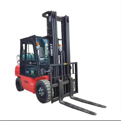 Chine Propane forklift LPG and gasoline forklift 3.5 ton 3 ton 2.5 ton 2 ton gas forklift with cabin à vendre