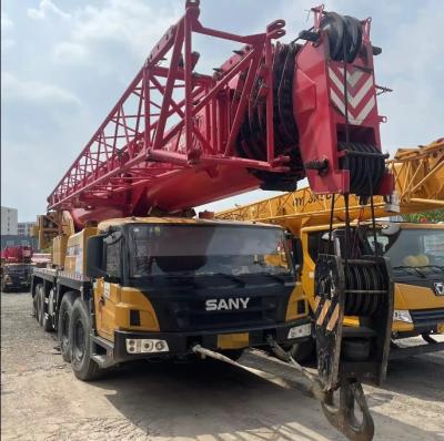 China 80 ton 2022 SANY Gebruikte vrachtwagenkraan 100 ton Constructie 100 ton vrachtwagen gemonteerde kraan bouwlifters gebruikte 100 ton kraan op voorraad Te koop