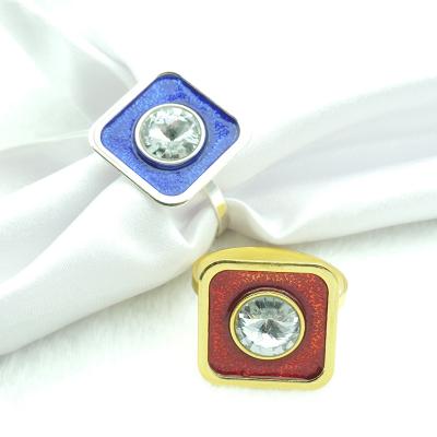 China Simple Napkin Ring Sustainable High End Wedding Decorations Color Square for sale