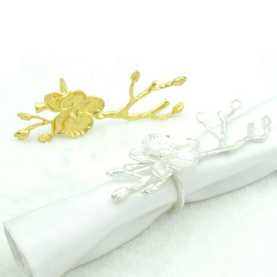 China Gold Sustainable Top Wedding Decorations & Silver Branches Napkin Ring for sale