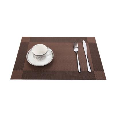 China New Pvc Teslin Area Rug Hotel Washable Insulation Rug Coffee Waterproof Rug Place Mat Coasters for sale