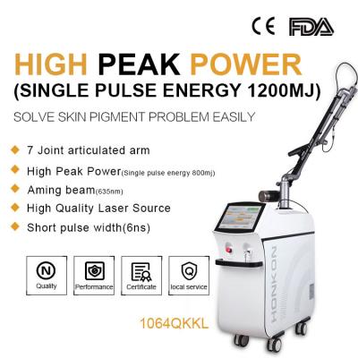 China 1064nm and 532nm q swithed nd yag tattoo laser removal machine for sale