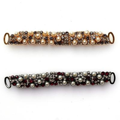 China Hot Selling Line Shoe Buckle Shape Rhinestone Shoe Jewelry Buckle For Flip Flops for sale