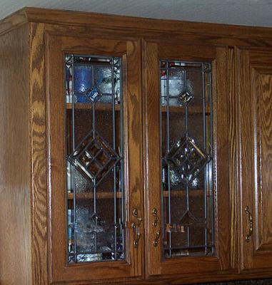 China decorative glass in cabinet door for sale