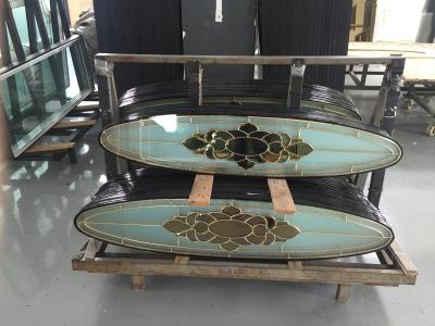 China cheap price stained glass penel for wooden doors exported to Malaysia for sale