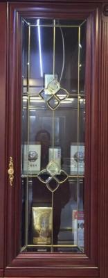 China cabinet door decorative  glass with clear bevel for sale