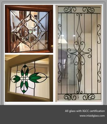 China Colorful decorative leaded glass for windows and doors made in China for sale