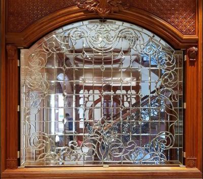 China Customized partition decorative leaded galss with all clear beveled for sale